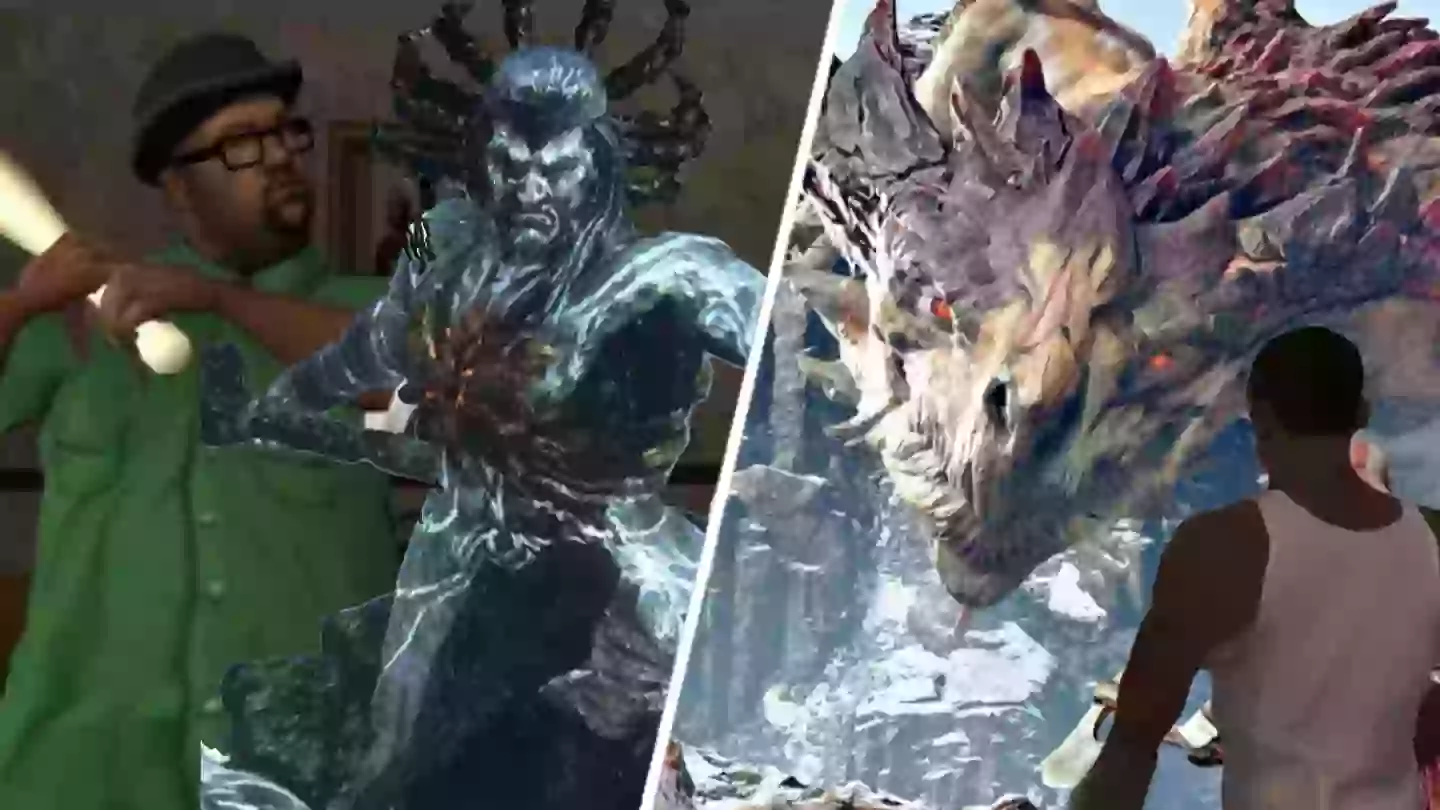 This Mod Lets Grove Street From ‘San Andreas’ Take Down ‘God Of War’ Bosses