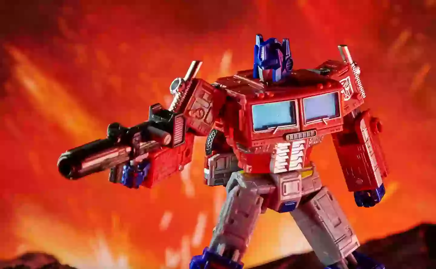 Earthrise/Kingdom Optimus Prime stock photo /