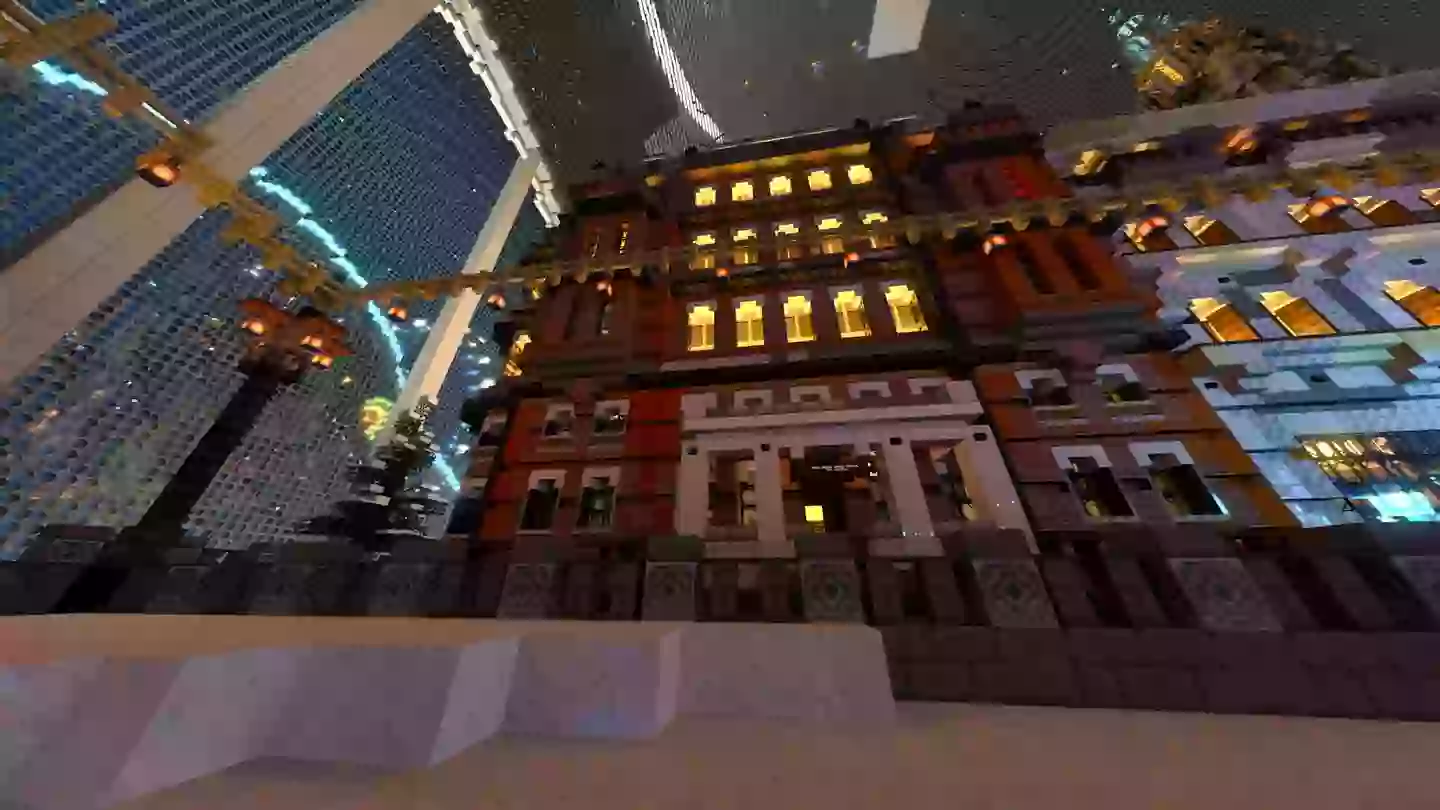 The Great Ormond Street Hospital (GOSH) building in the NVIDIA RTX Winter World /