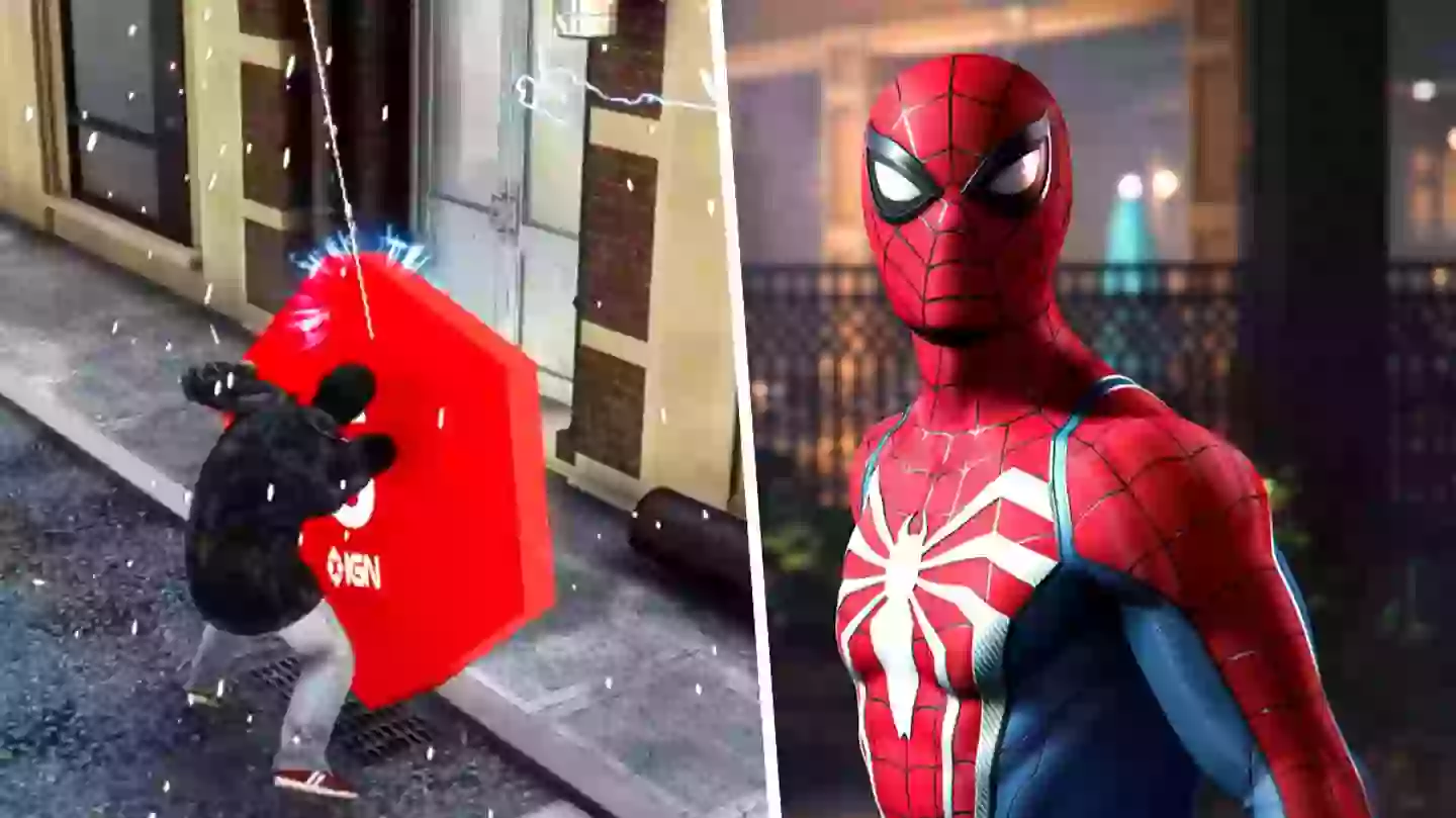 Gotham Knights 5/10 review score modded into Marvel’s Spider-Man