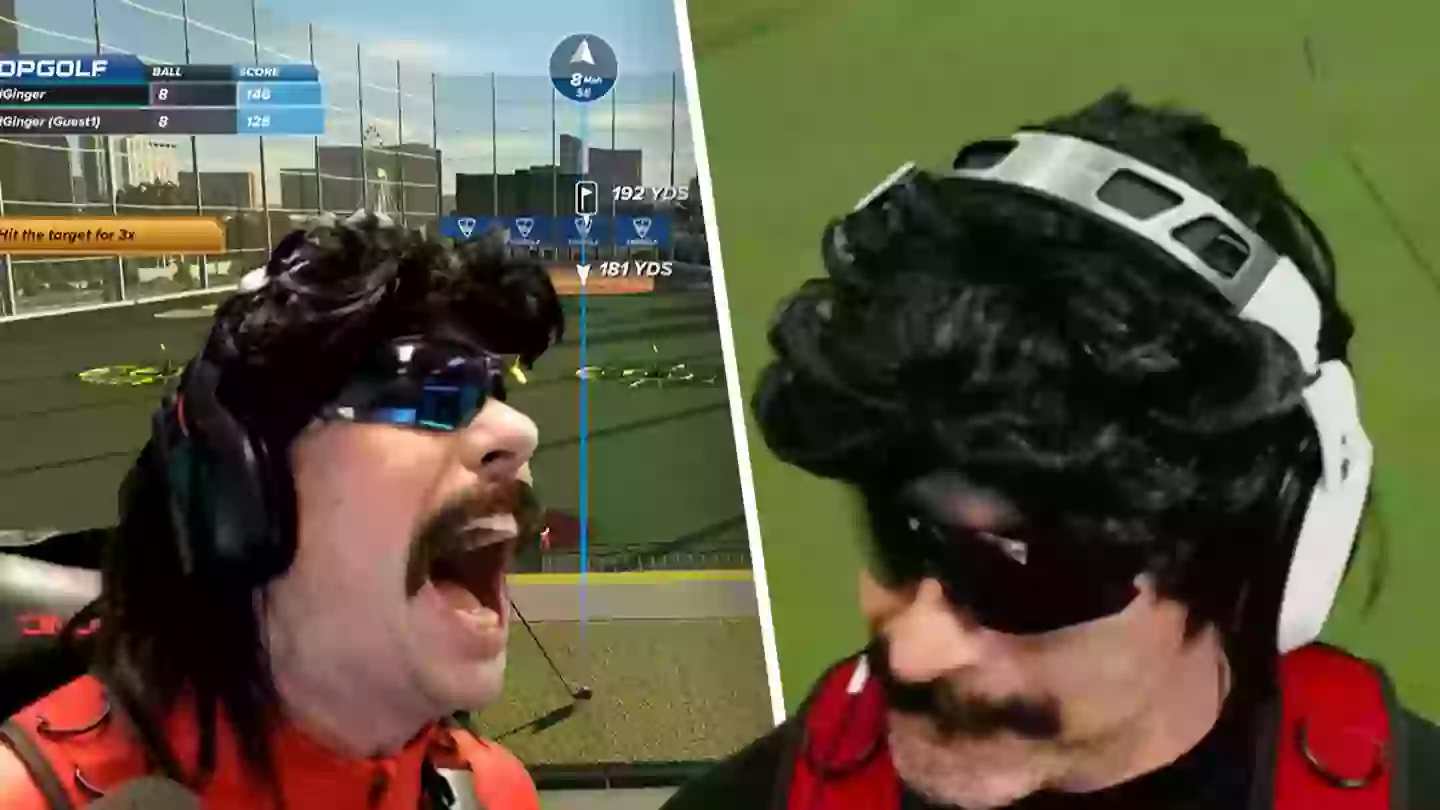 Dr Disrespect breaks character after losing money to a fan