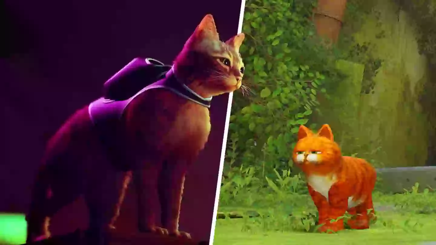You Can Play As Garfield In ‘Stray’ With This Mod