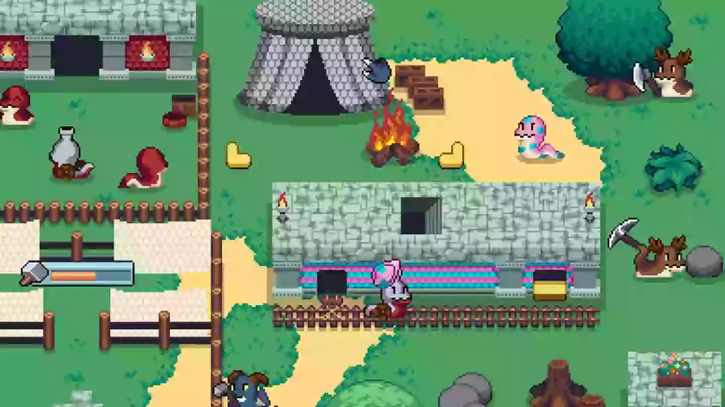 Steam free download is a gorgeous blend of Pokémon and Stardew Valley