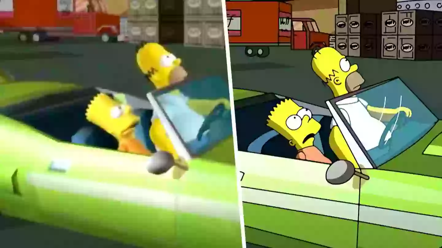 ‘The Simpsons Hit & Run’ Remastered Mod Makes It Look Like The TV Show