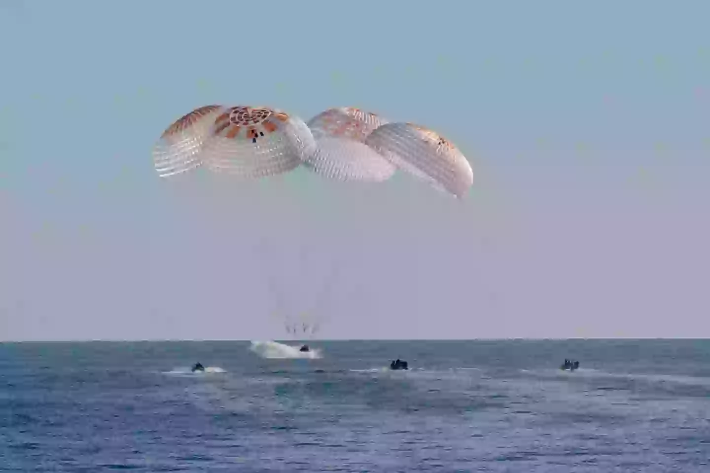 The spacecraft experienced a smooth re-entry (Keegan Barber/NASA via Getty Images)