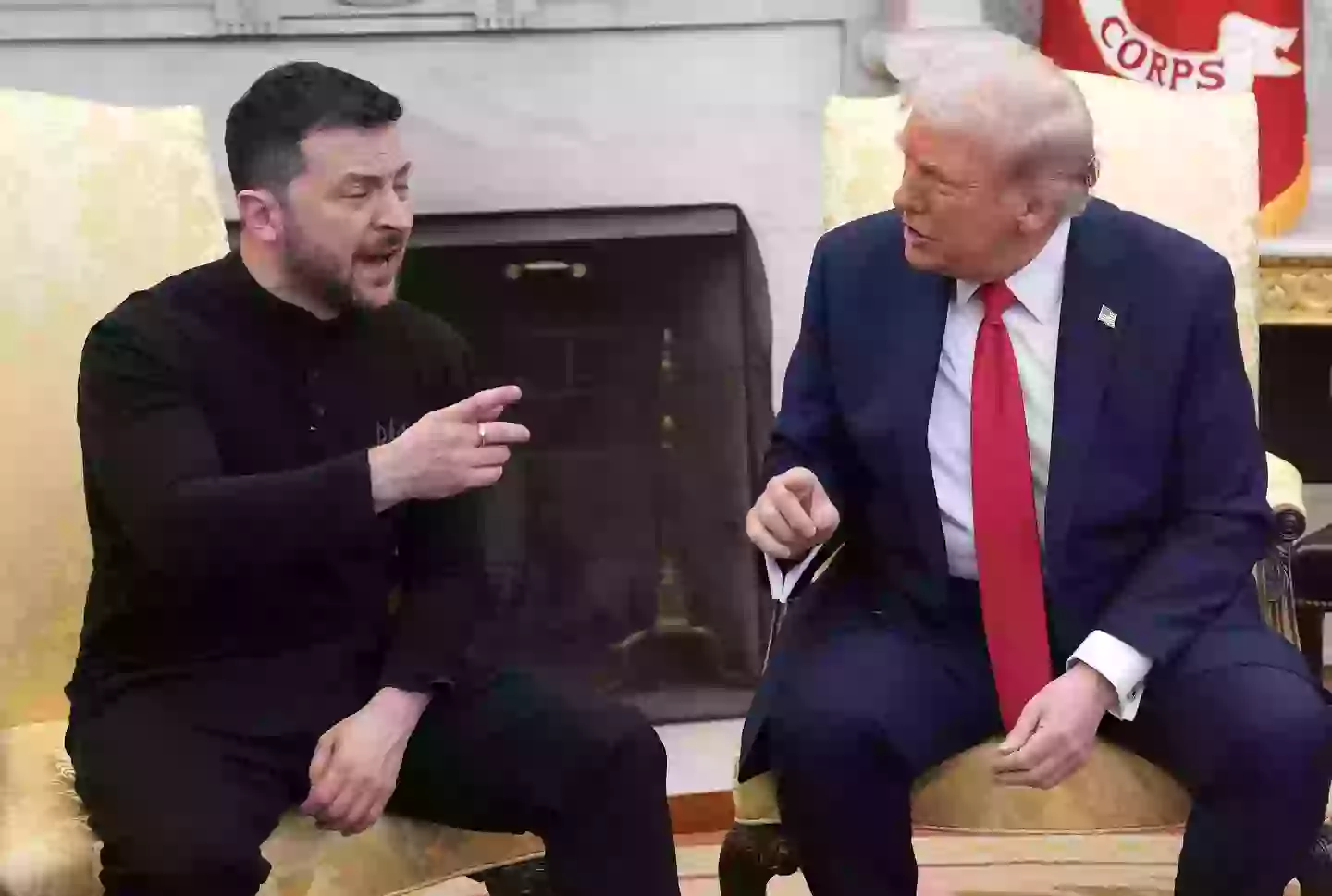 Things got heated on Friday. (Andrew Harnik/Getty Images)