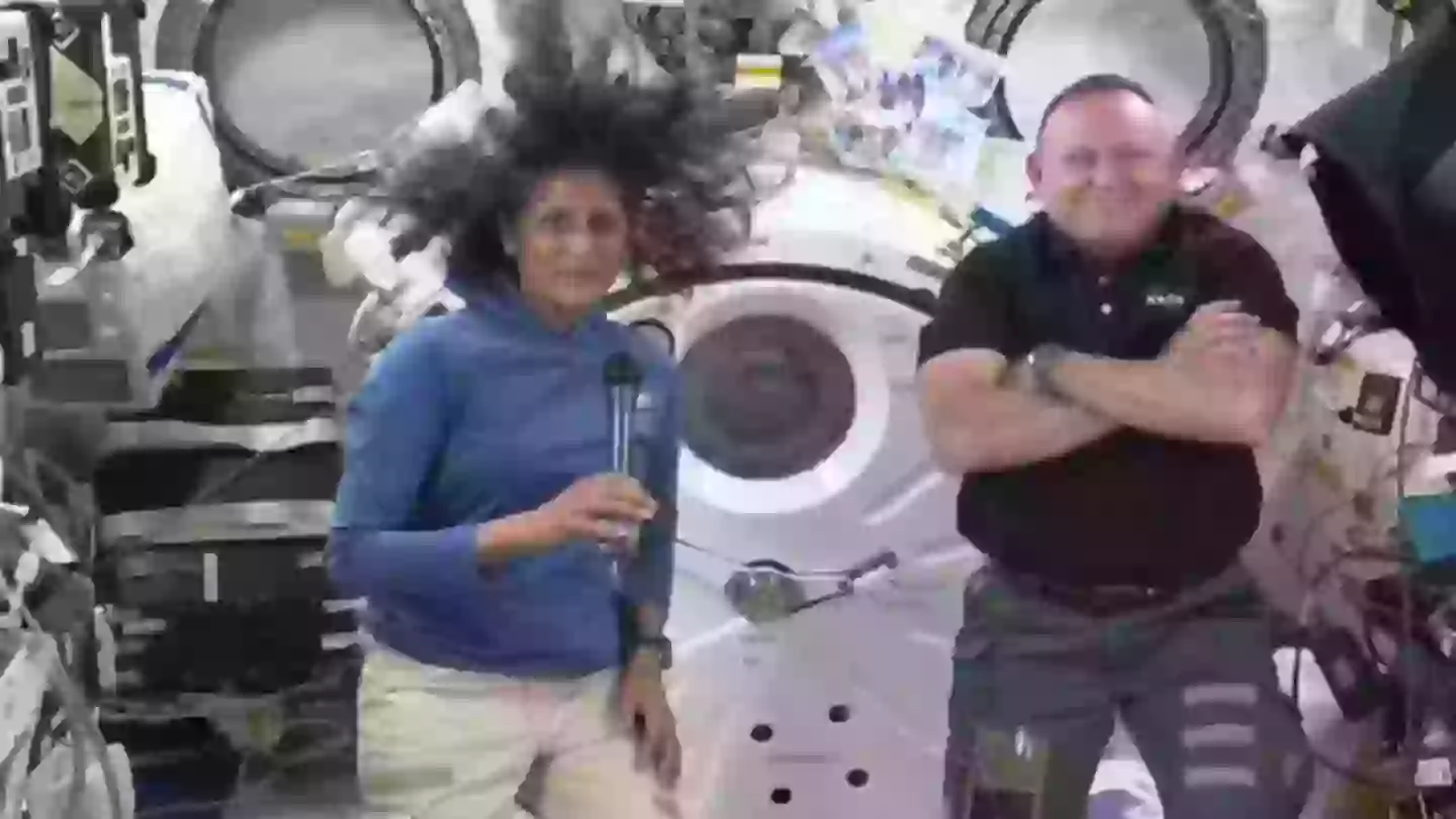Wilmore, 62, and Williams, 59, have been stuck on the ISS for nine months (NASA)