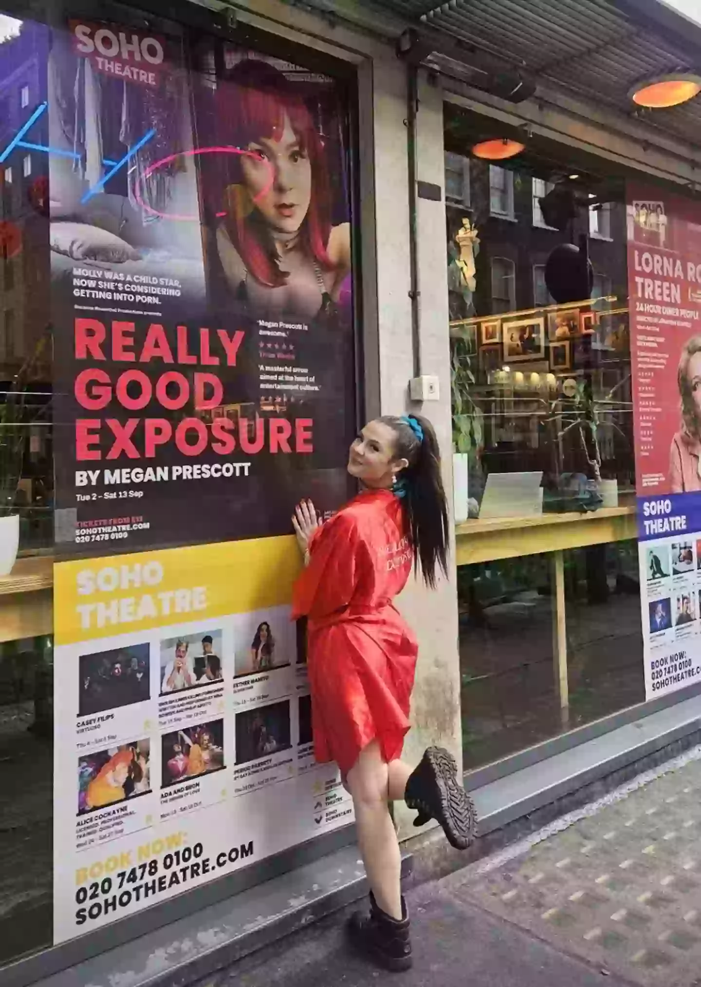 Prescott's theatre production Really Good Exposure is 'loosely' based on her life (Instagram/@megartron)