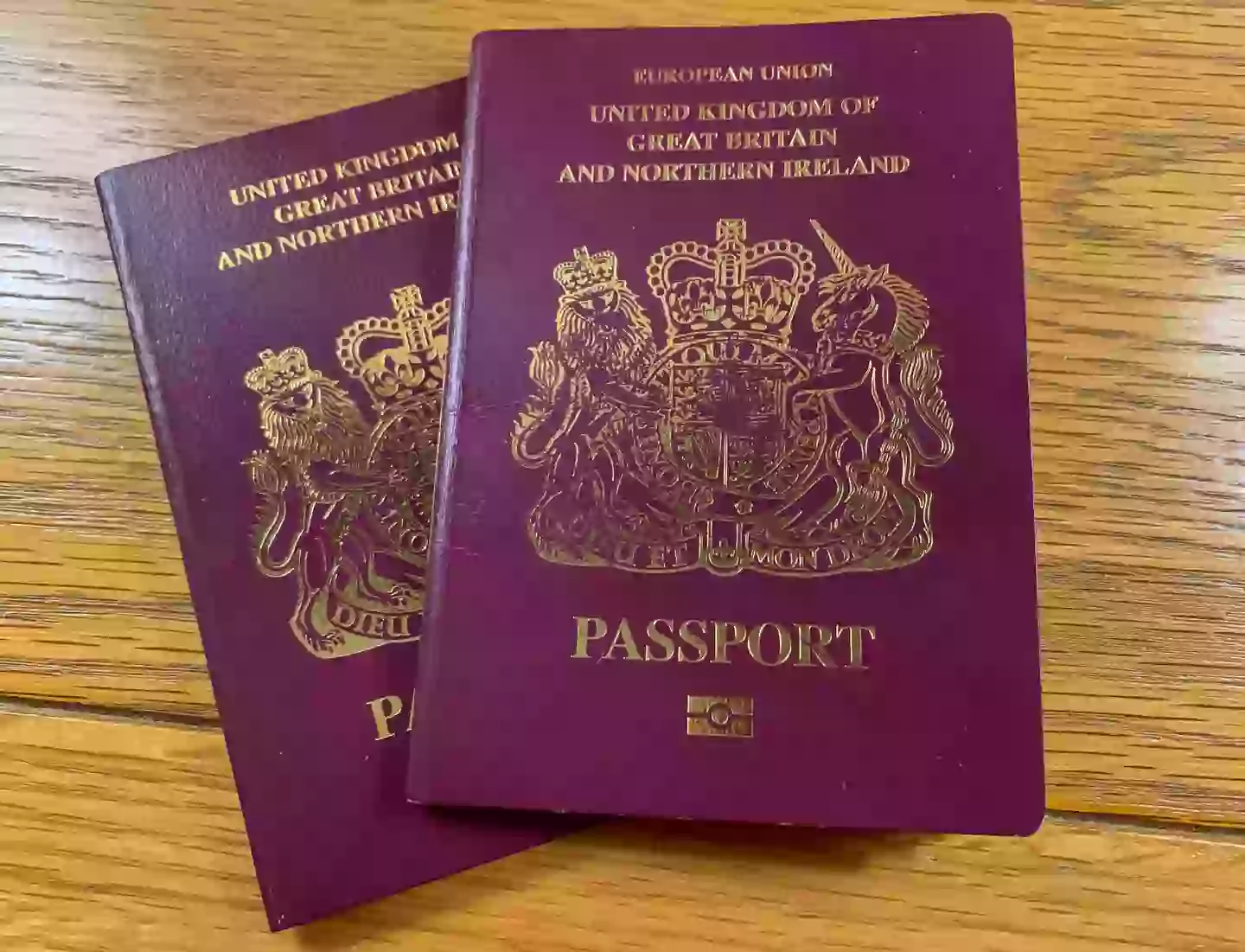 Old-style UK passport. (Huw Fairclough/Getty Images)