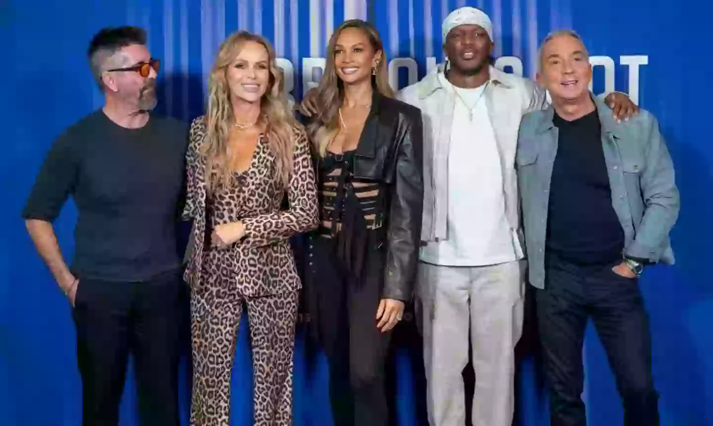 Simon alongside his fellow judges (Stuart C. Wilson/Getty Images)