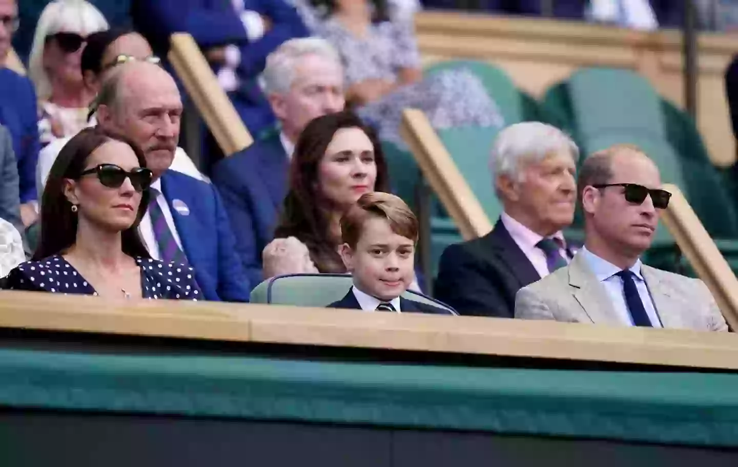 Many Wimbledon viewers were left far from impressed despite a video of Prince William checking in with his son.