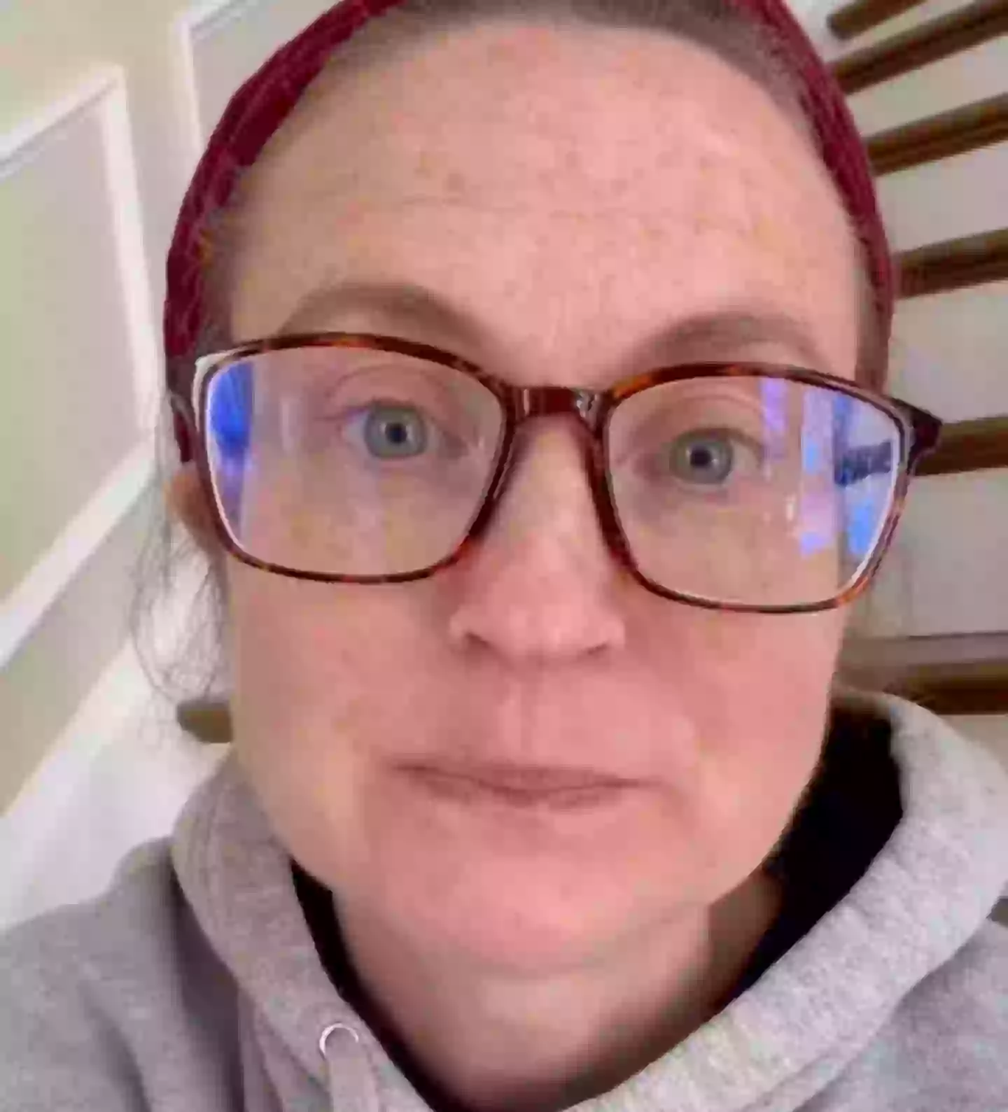 Katie Duncan revealed that she often sees her patients 'reaching' outwards when they are nearing death (TikTok/@death.care.coach)