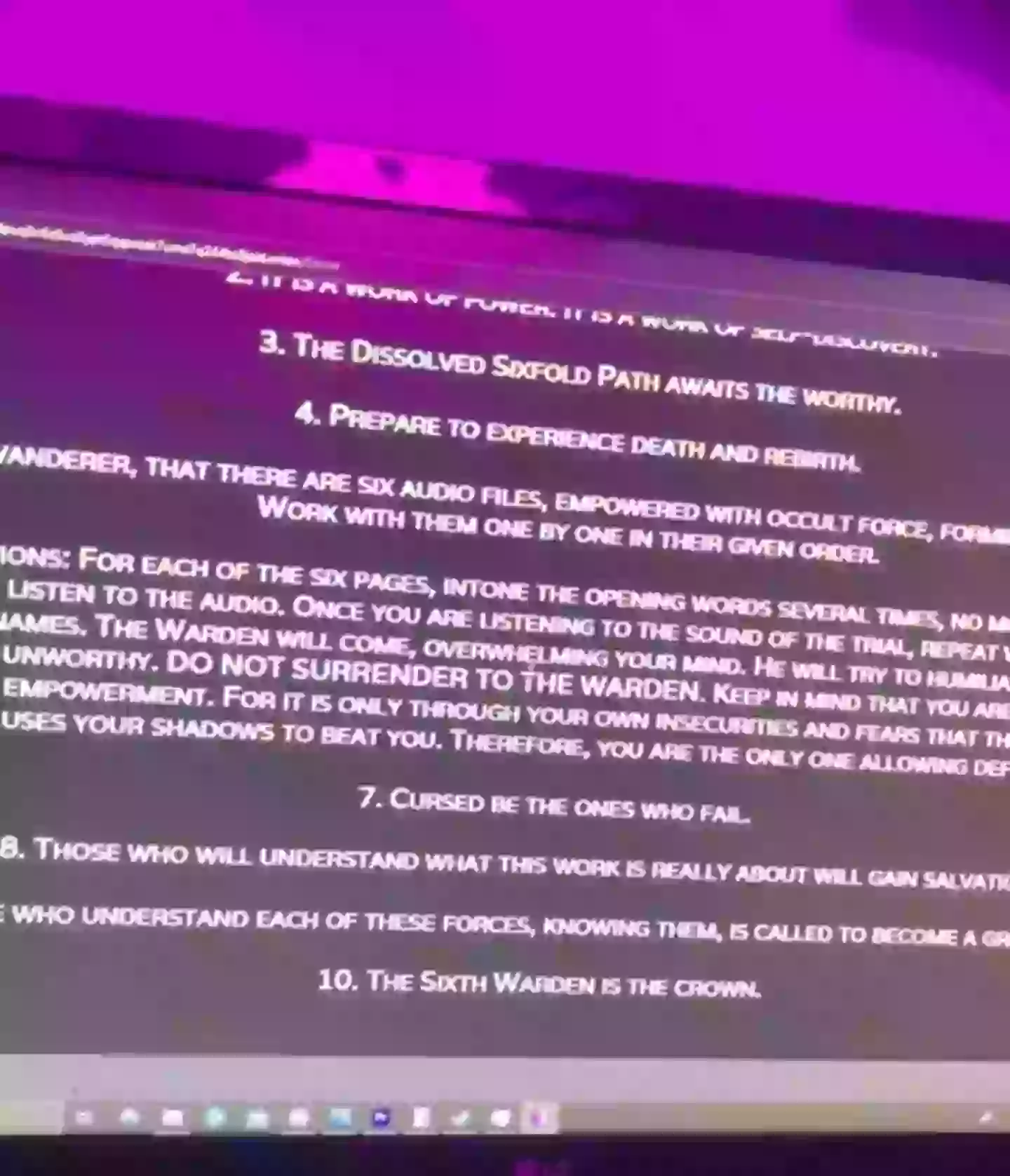 The guy reckoned he must have stumbled across a Satanic cult website (TikTok/@austinvro)