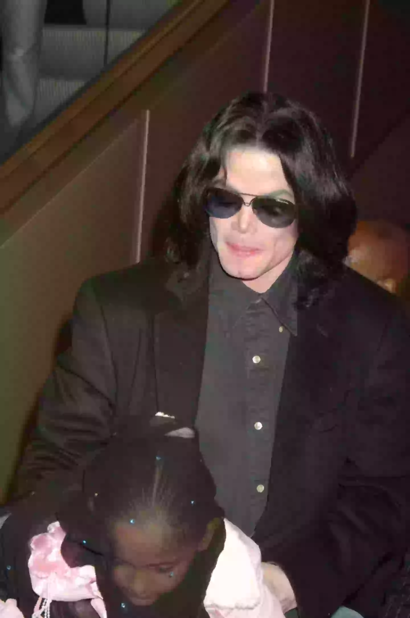 Michael Jackson pictured with his daughter, Paris, in Harrods on 12 October, 2005 (Photo by Dave M. Benett/Getty Images)