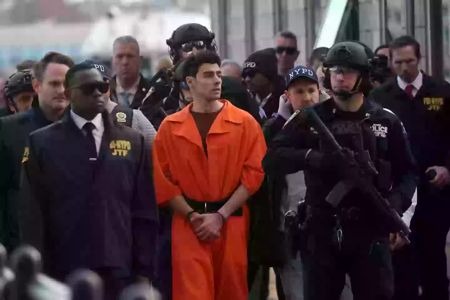 Mangione thanked people who'd offered their support to him while in prison (Spencer Platt/Getty Images)