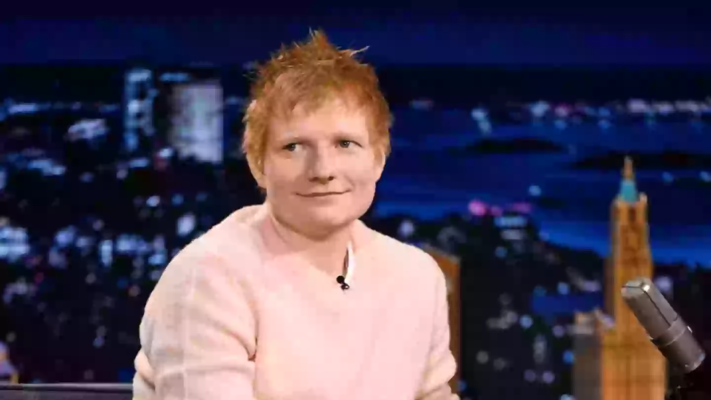 Ed Sheeran on The Tonight Show with Jimmy Fallon (Todd Owyoung/NBC via Getty Images)