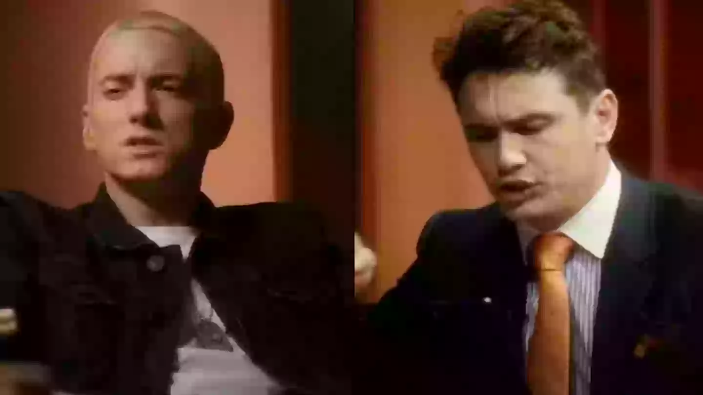 Eminem struggled to get through The Interview scene where he came out as gay because of James Franco