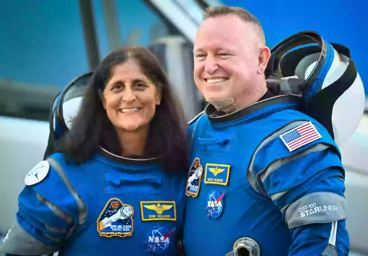 Suni Williams and Butch Wilmore have been stranded in space since June 2024 (Miguel J. Rodriguez Carrillo/AFP)