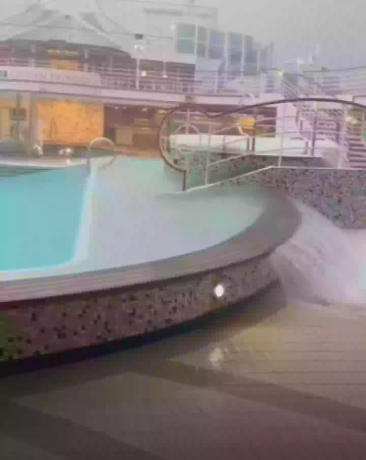 The boat reportedly tilted at a 14-degree angle. (9 News Australia)