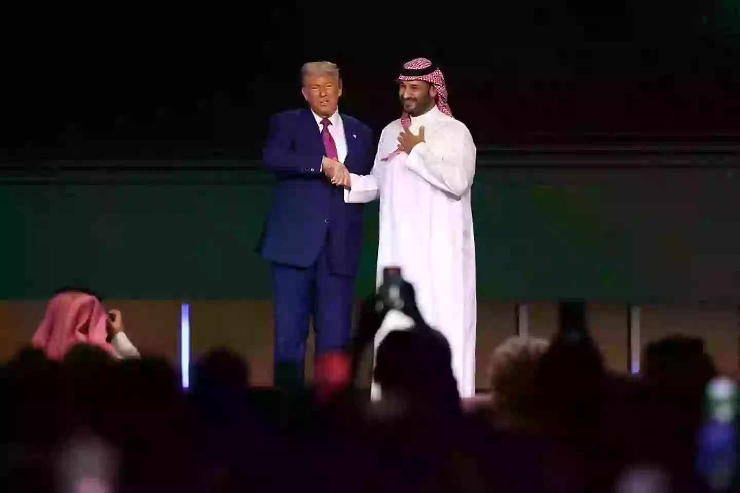Both leaders signed more than a dozen agreements to increase co-operation between their governments’ militaries, justice departments and cultural institutions (FAYEZ NURELDINE/AFP via Getty Images)