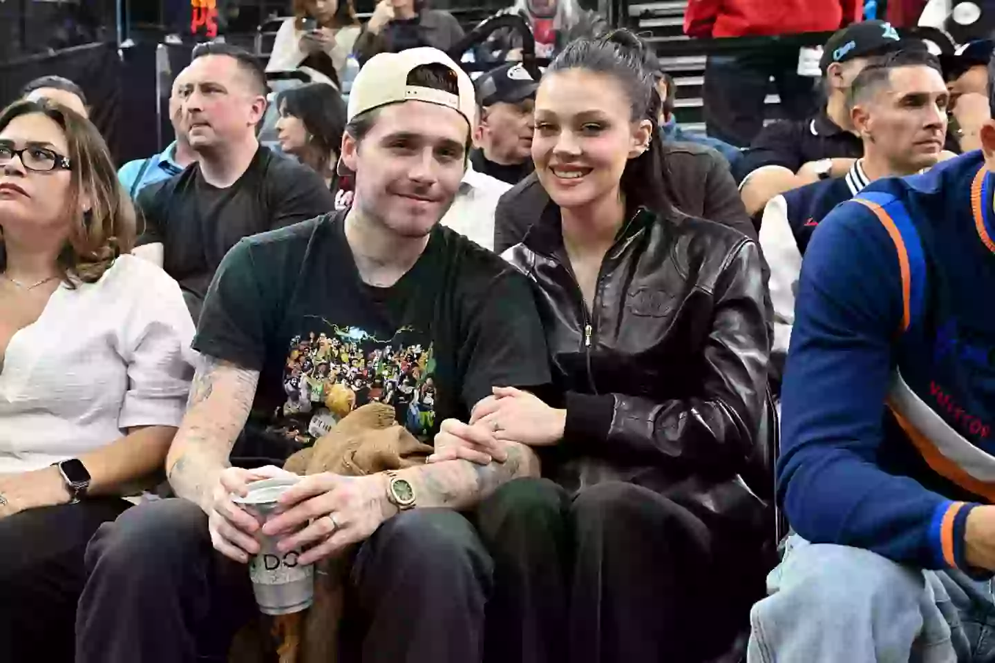 Brooklyn Beckham and his wife Nicola Peltz (Allen Berezovsky/Getty Images)