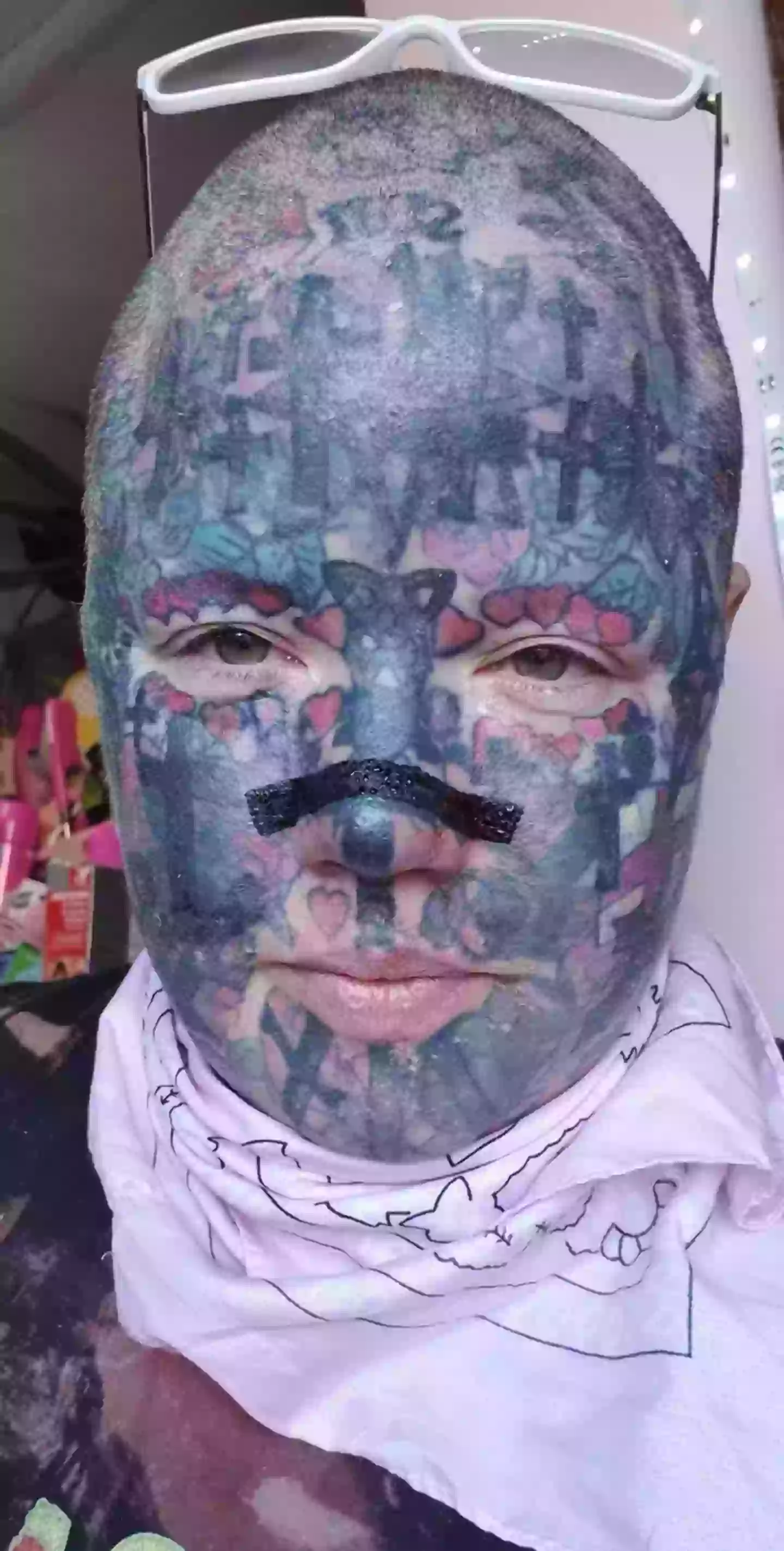 The mum-of-two has claimed she's been banned from tattoo parlours, with artists 'refusing to touch her face'.