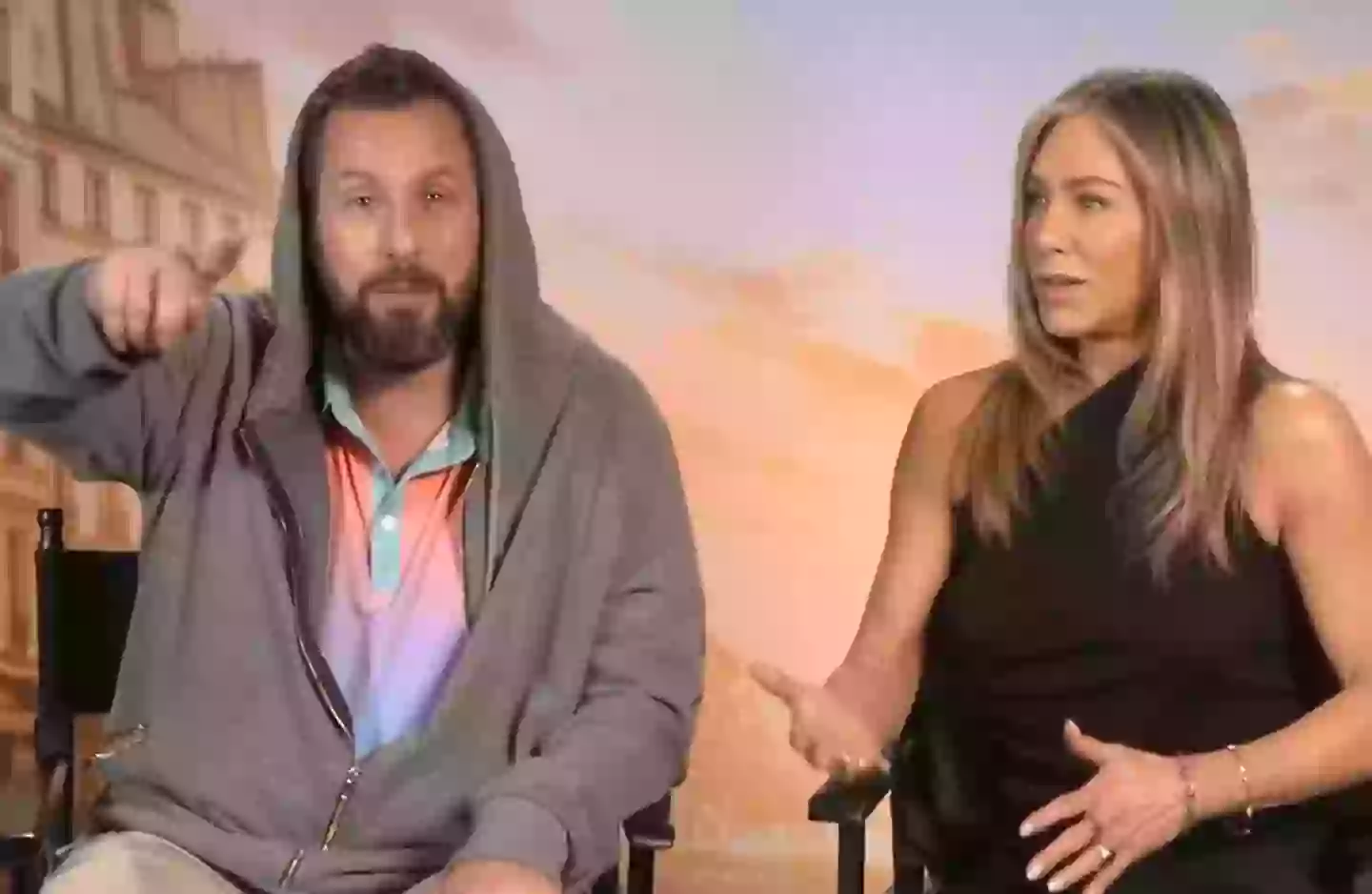 Aniston was stunned. (USA Today)