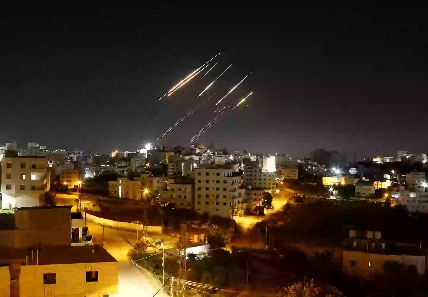 Iran has threatened to strike military bases of countries if they're 'supporters' of Israel (Wisam Hashlamoun/Anadolu via Getty Images)