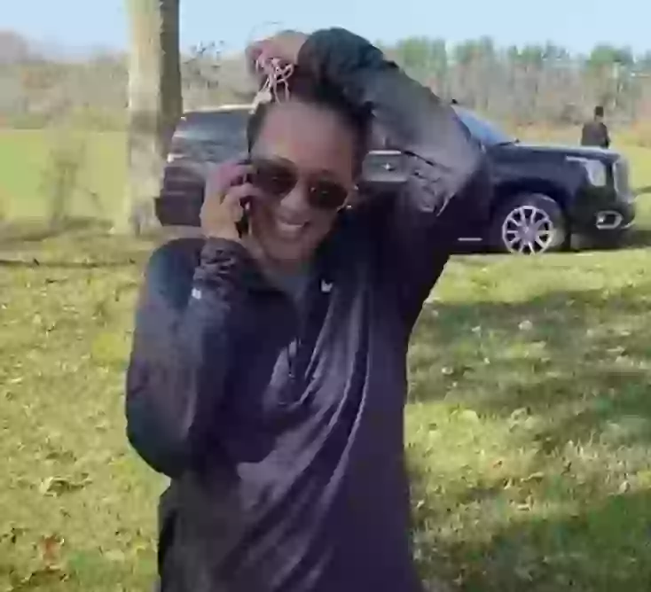 She's always got those wires. (X/Kamala Harris)