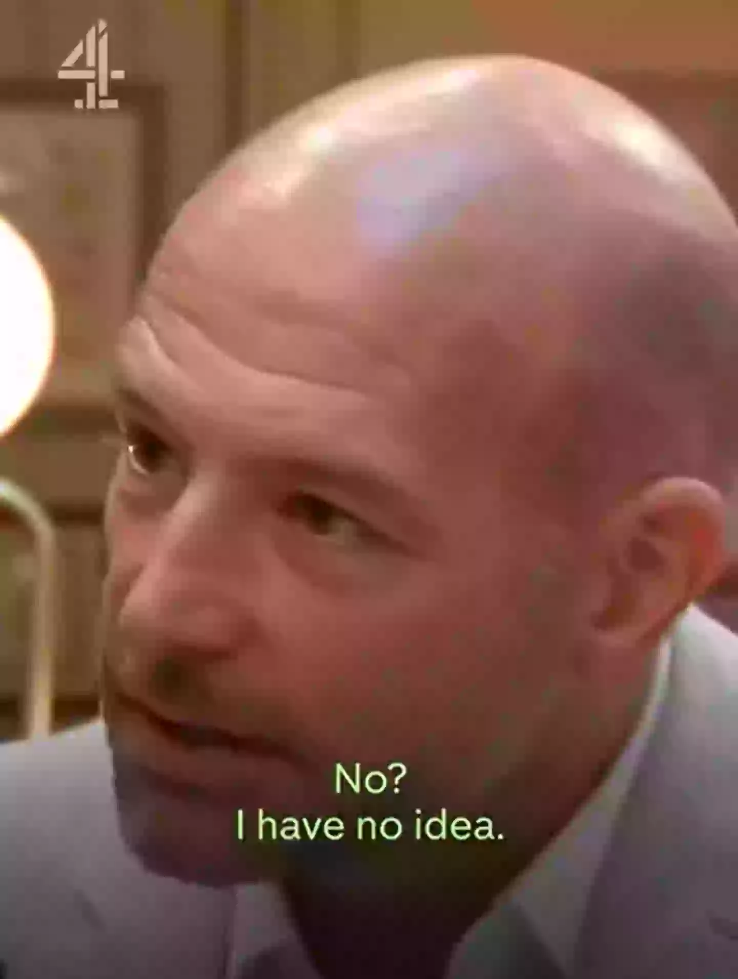 It turns out former Apprentice contestant Chiles doesn't watch Real Housewives of Cheshire, because the poor bloke had no idea. (Channel 4)