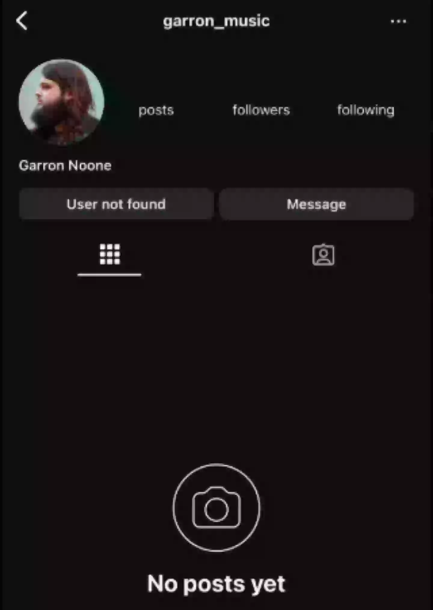 Noone's Instagram has been deactivated