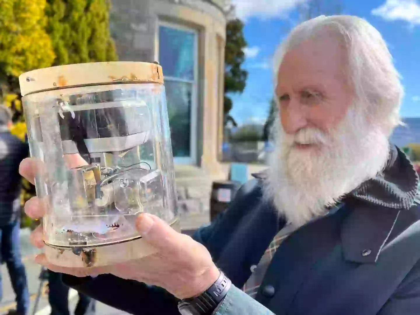 Adrian Shine helped identify the camera. (National Oceanography Centre/PA Wire)
