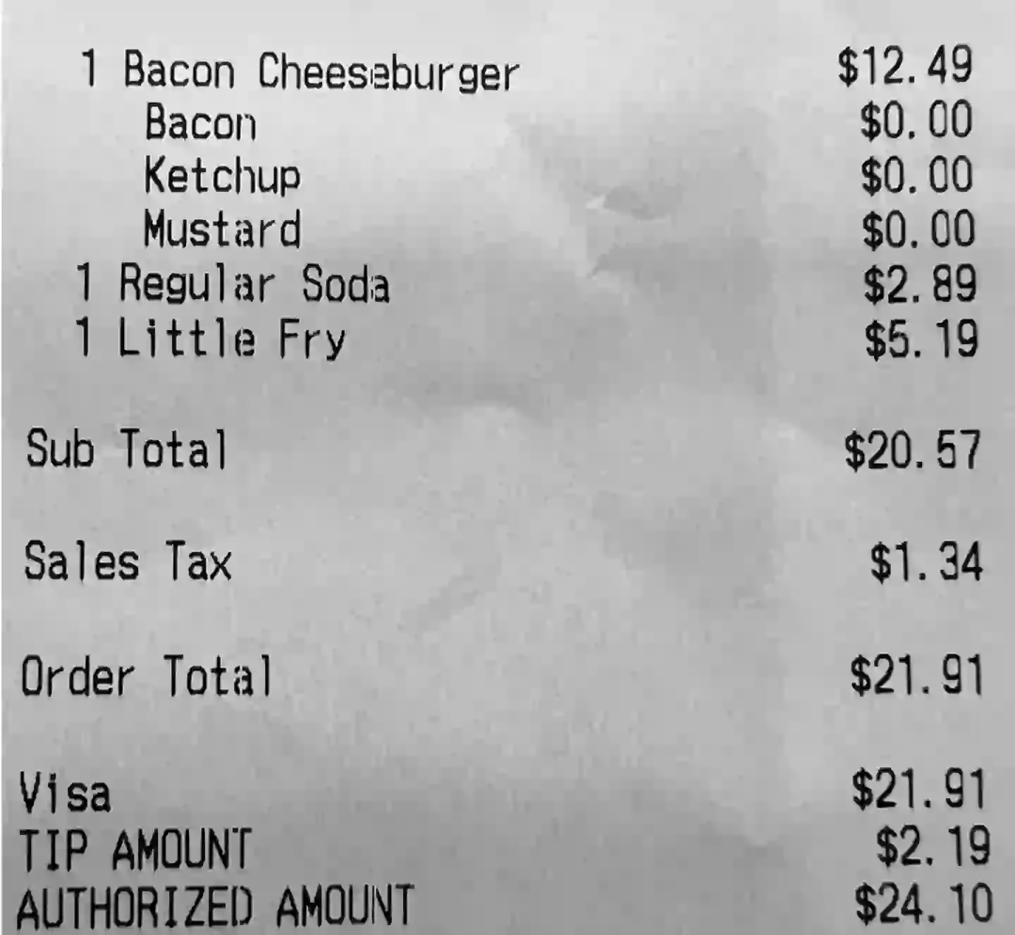 A Five Guys customer posted the price of their meal (X/@WallStreetSilv)