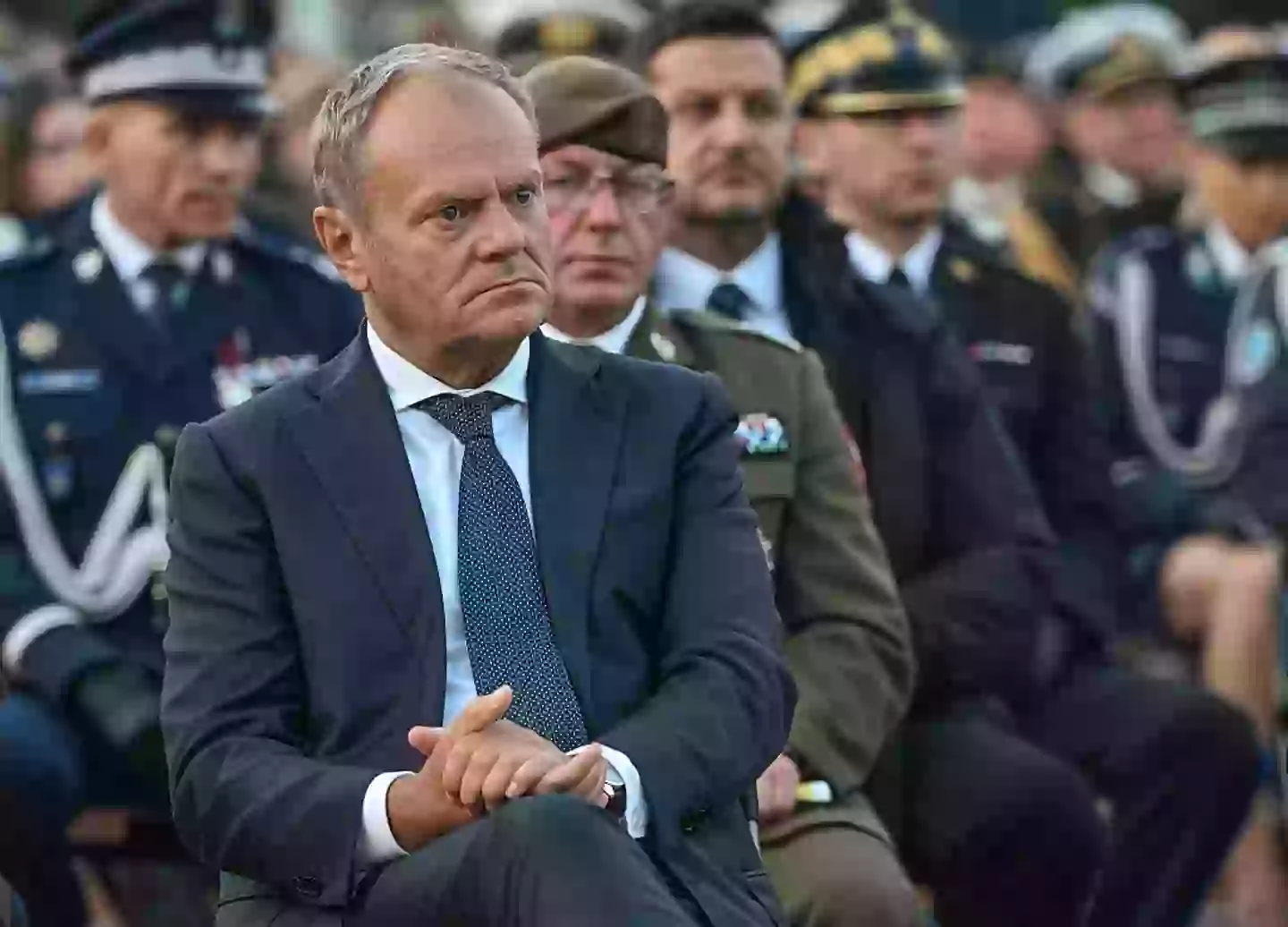 Poland's prime minister, Donald Tusk, has closed the border with Belarus in response (Artur Widak/NurPhoto via Getty Images)