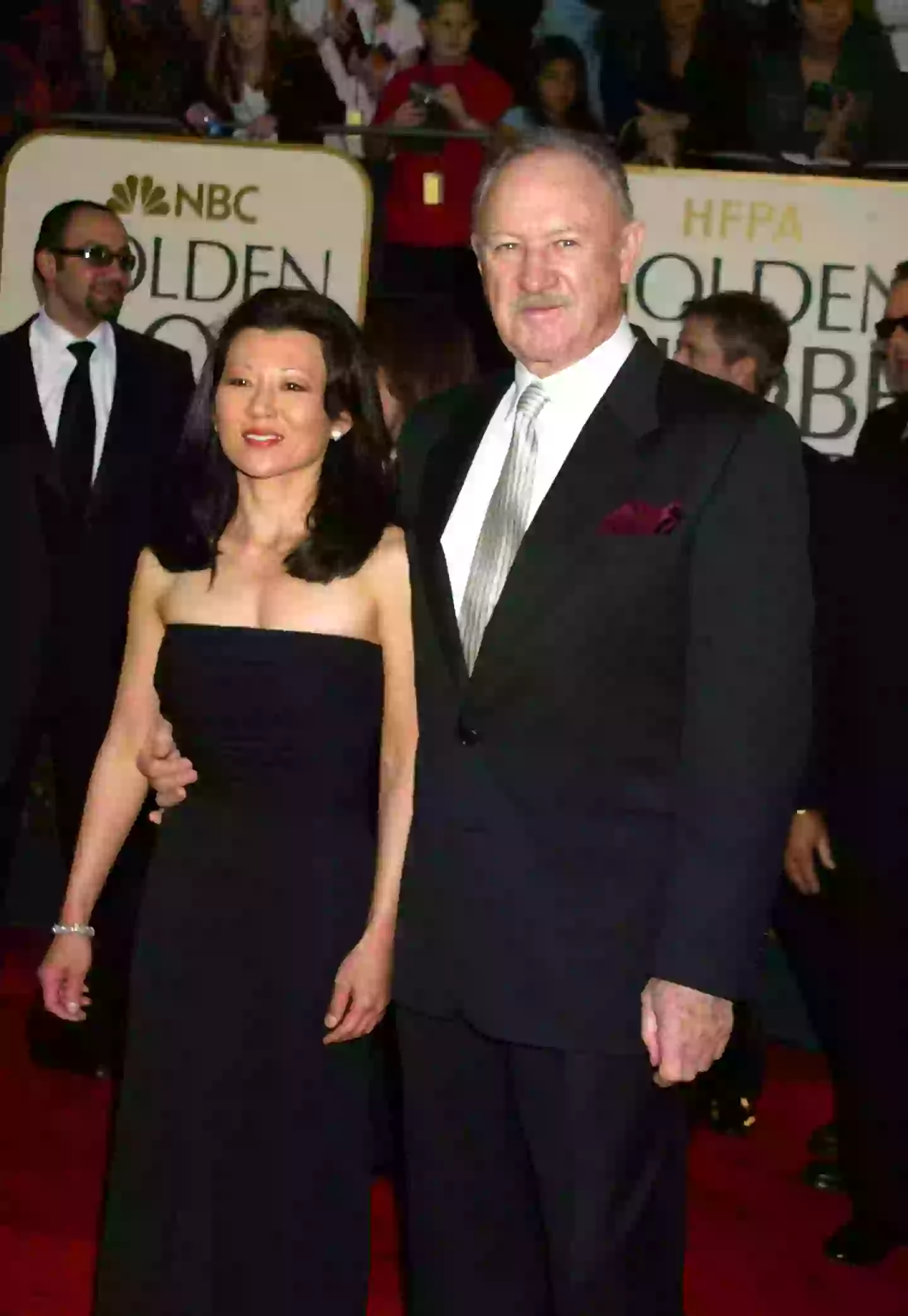 Gene Hackman Betsy Arakawa pictured during The 60th Annual Golden Globe Awards in 2003 (Jeffrey Mayer/WireImage)