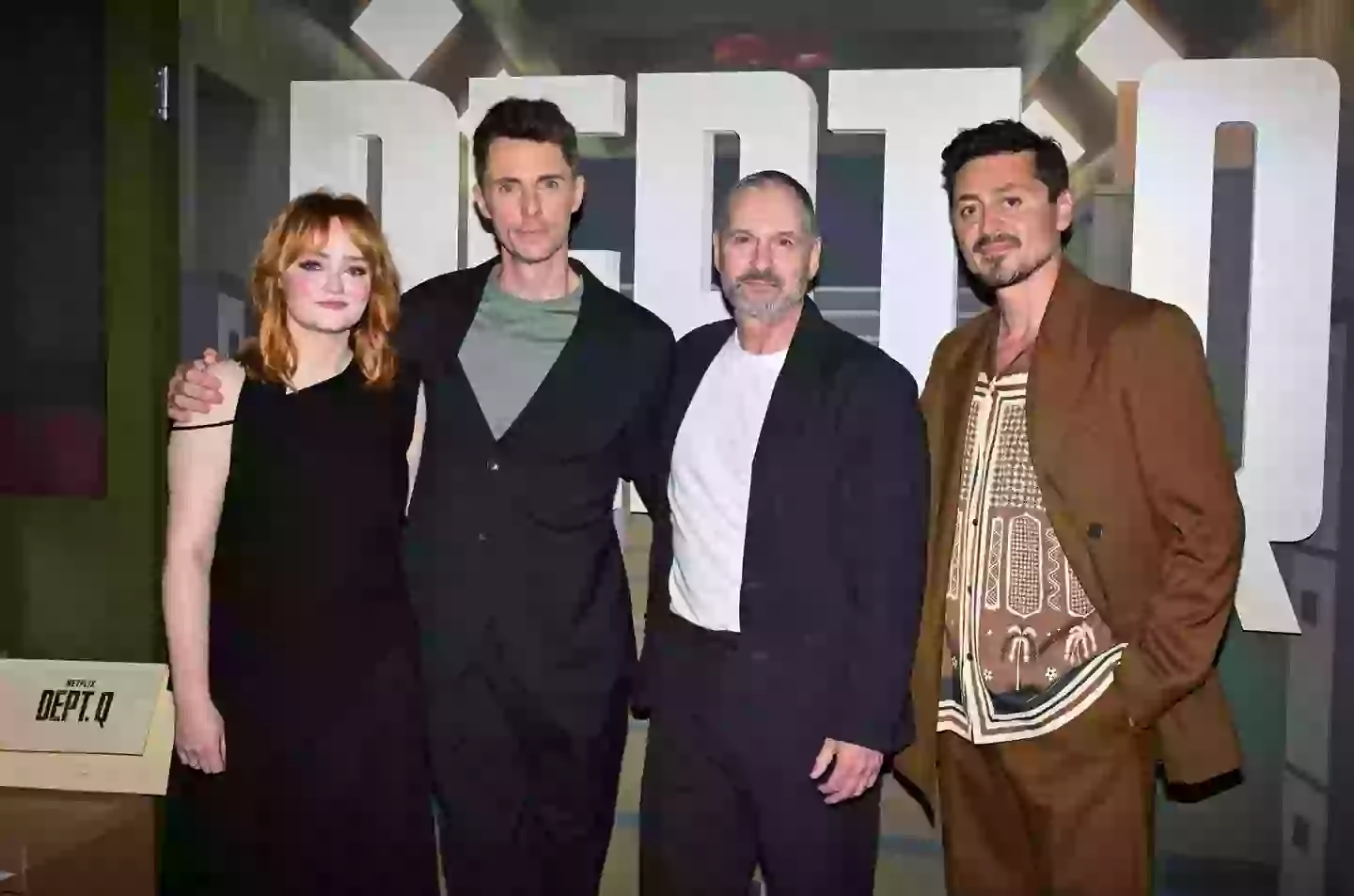 Scott Frank (second from right) with Dept Q cast (Stuart C. Wilson via Getty Images)