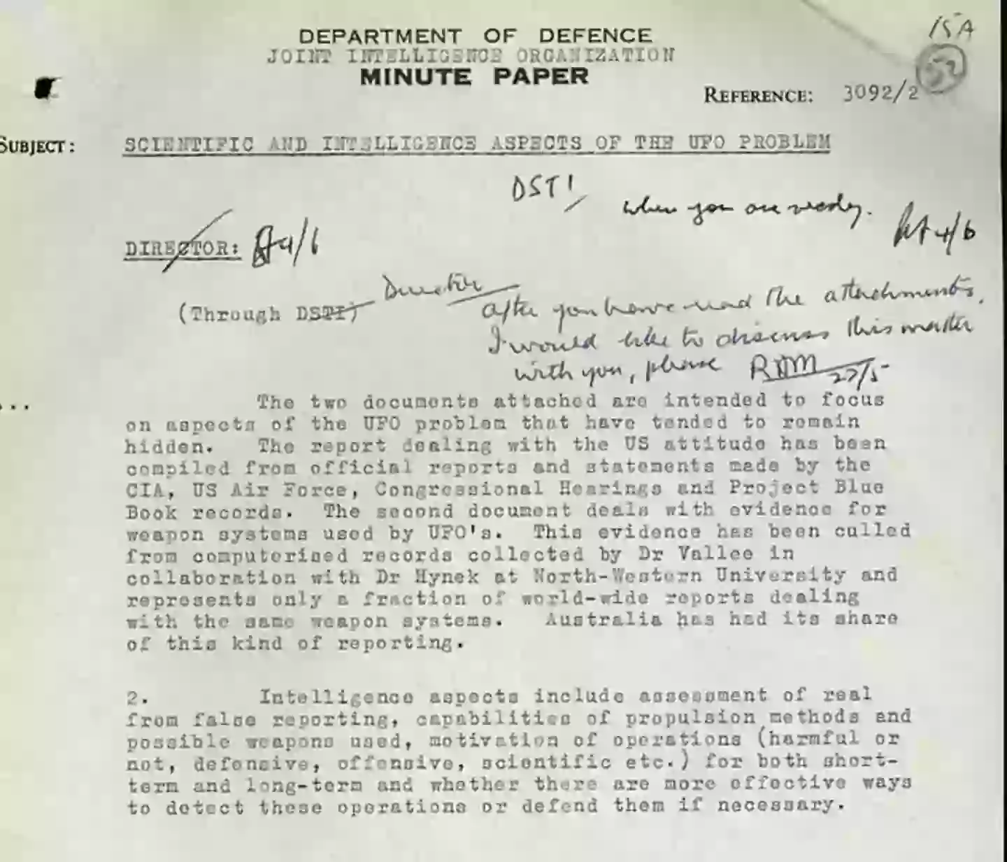 The documents were released via the Australian National archives (National Archives)