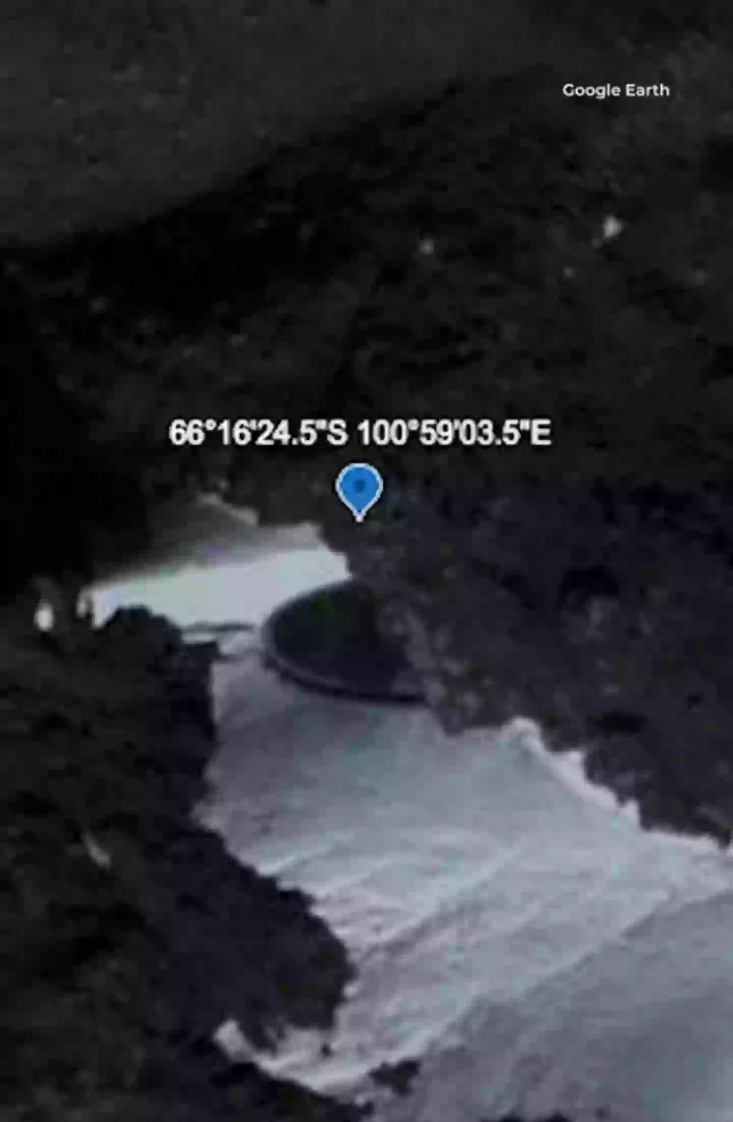 Experts say that it's completely unrelated to aliens (Google Maps)