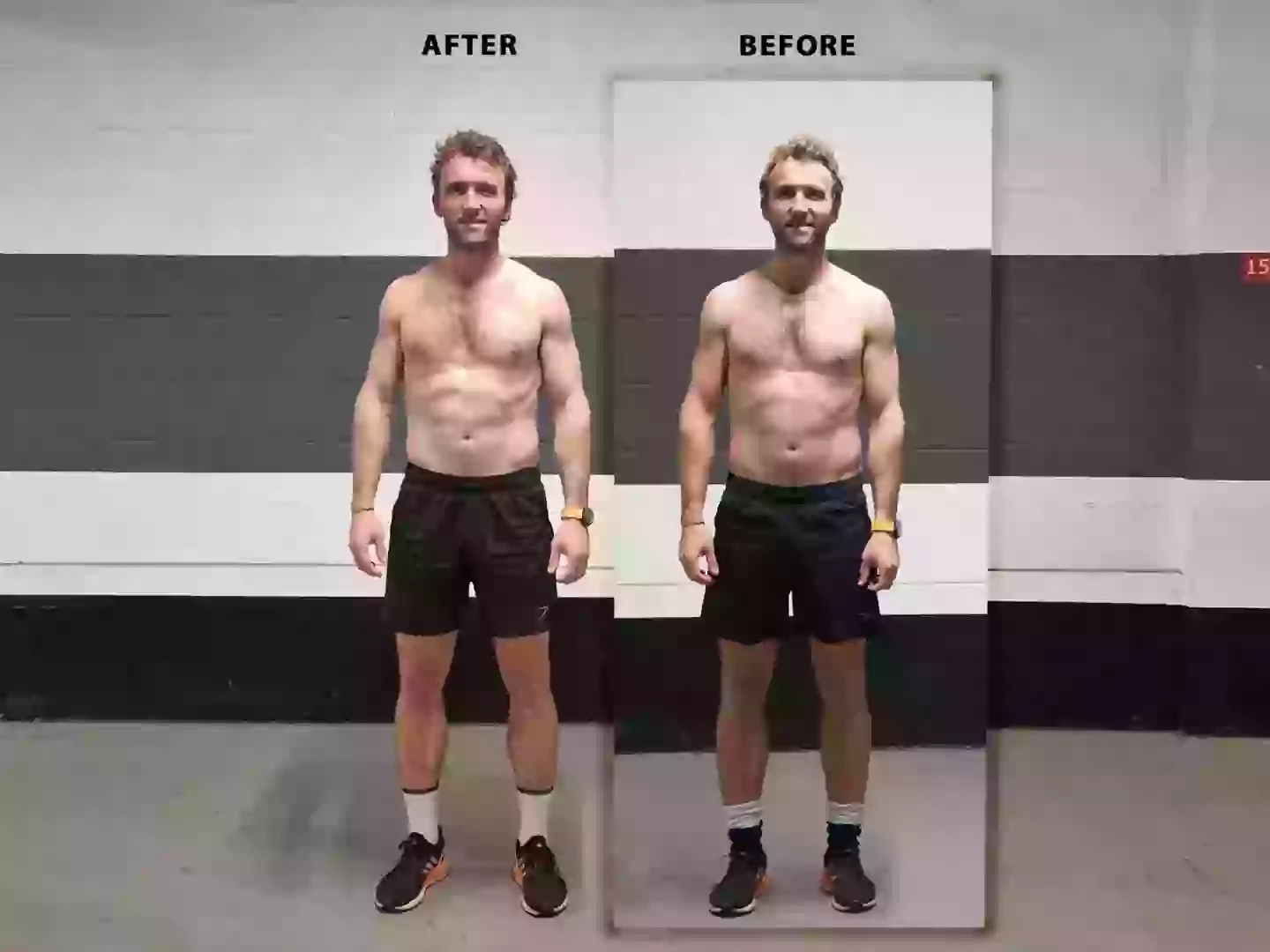 Ross only noticed a small difference in his physical fitness despite putting twice the work in (Instagram/@theturnertwiins)