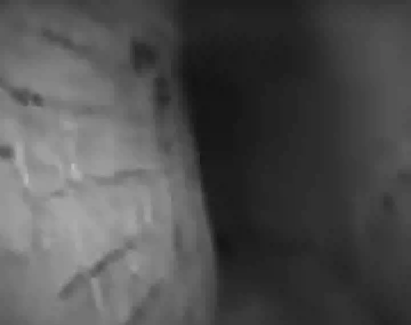 The found footage showed someone running through the Paris Catacombs. (ABC)