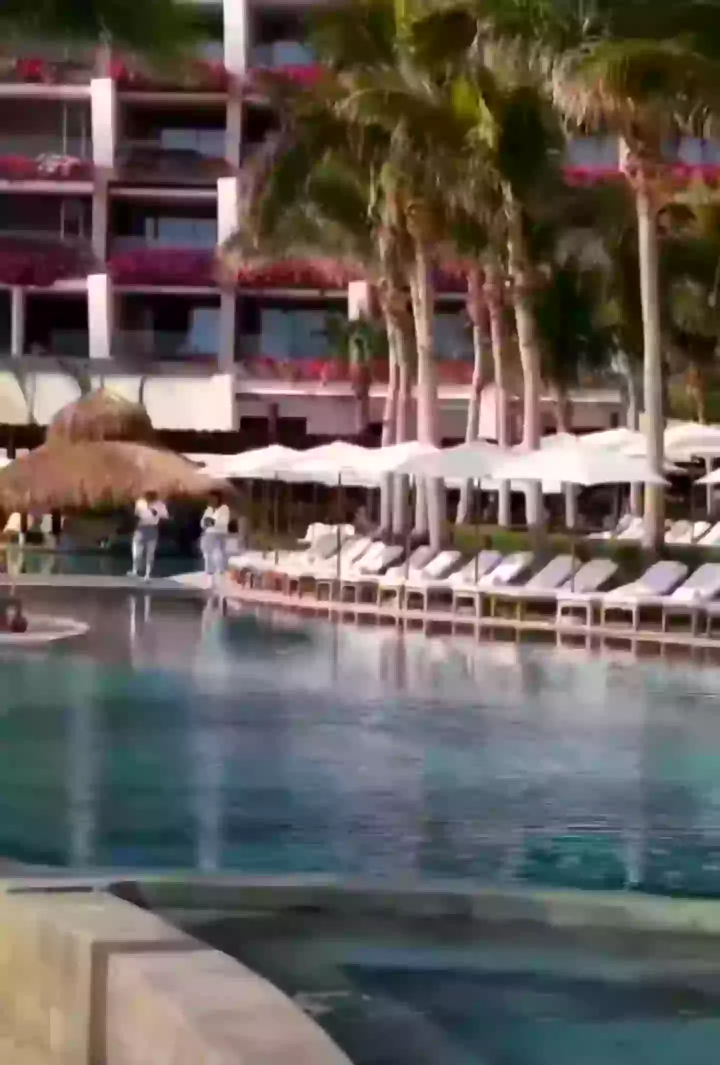 The couple only saw hotel staff and construction workers during their stay (YouTube/Inside Edition)