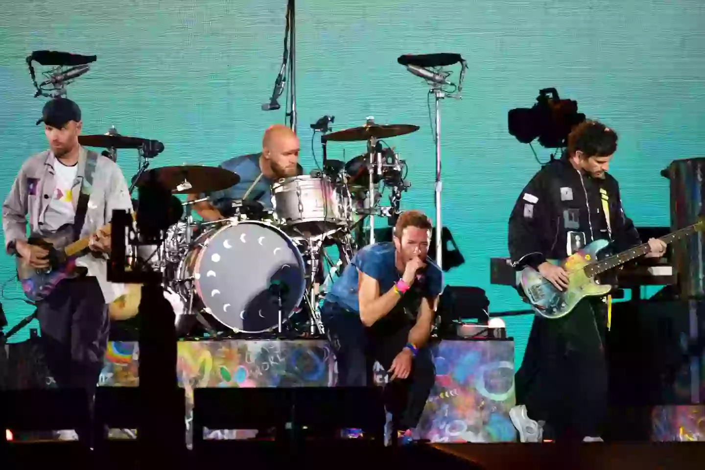 Coldplay played a full band version of Up&Up for the first time since 2017 (Photo by Jim Dyson/Getty Images)