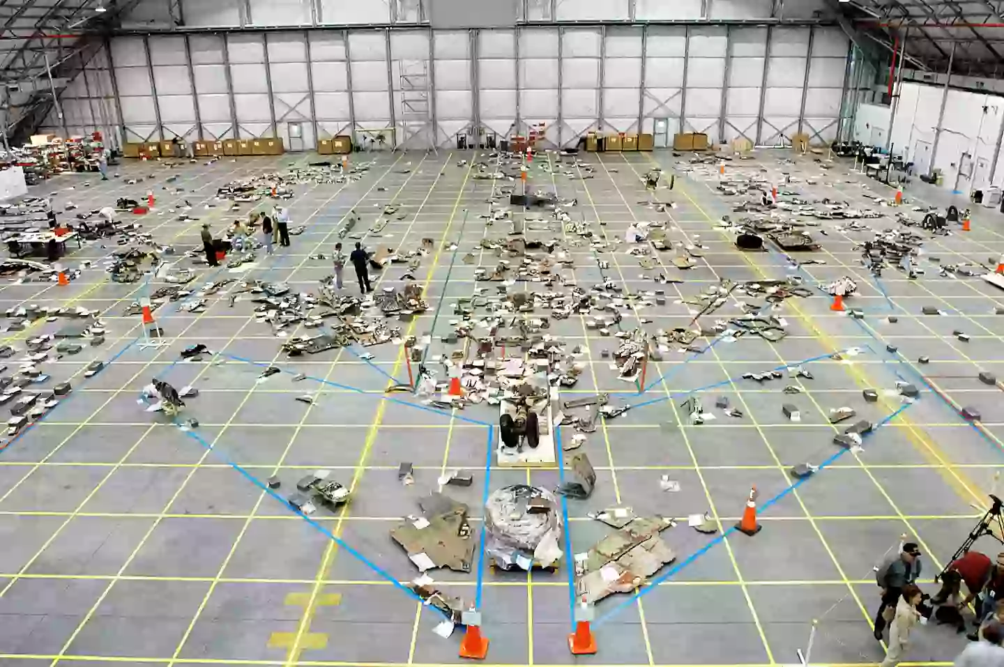 Debris from the Space Shuttle Columbia (NASA/Getty Images)