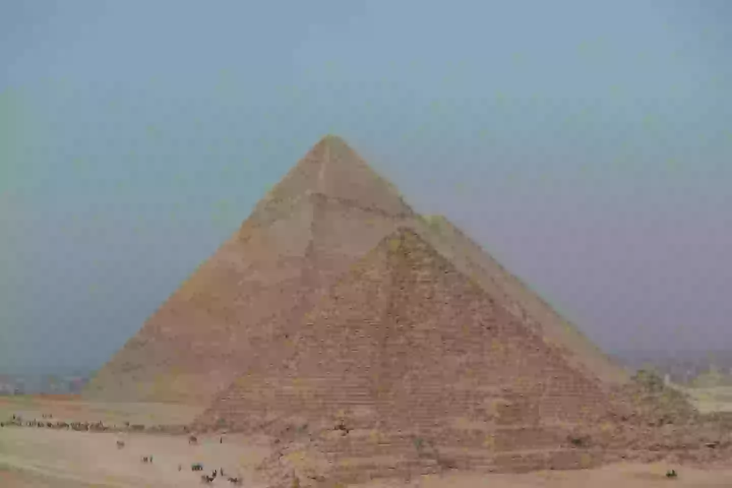 Now they claim they've found something else under the Menkaure Pyramid (Mohamed Elshahed/Anadolu via Getty Images)