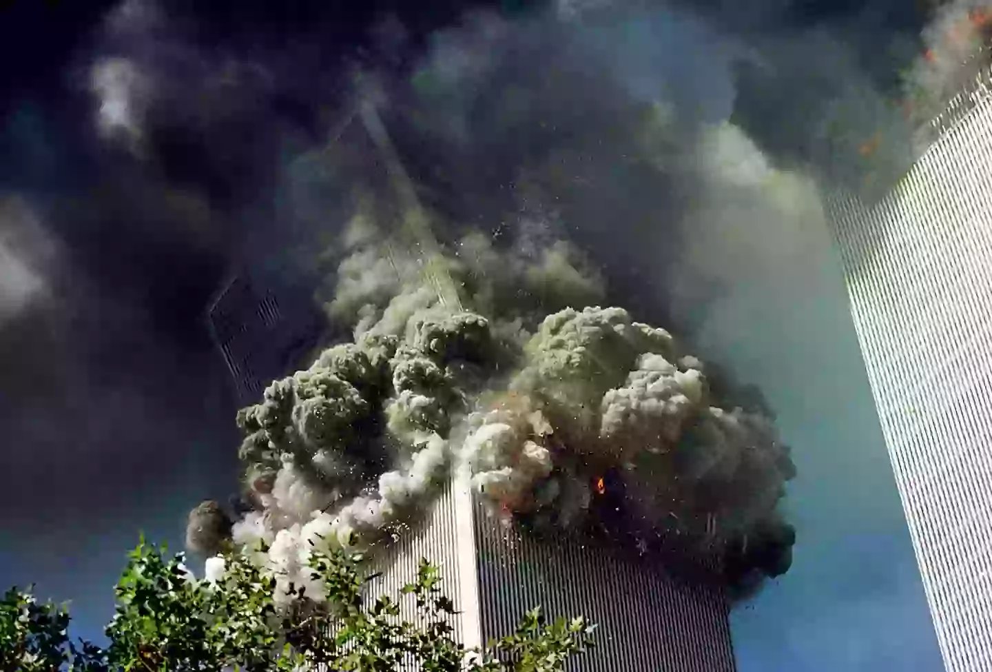Hours after the Twin Towers collapsed, 7 World Trade Centre followed suit (Thomas Nilsson/ Getty Images)
