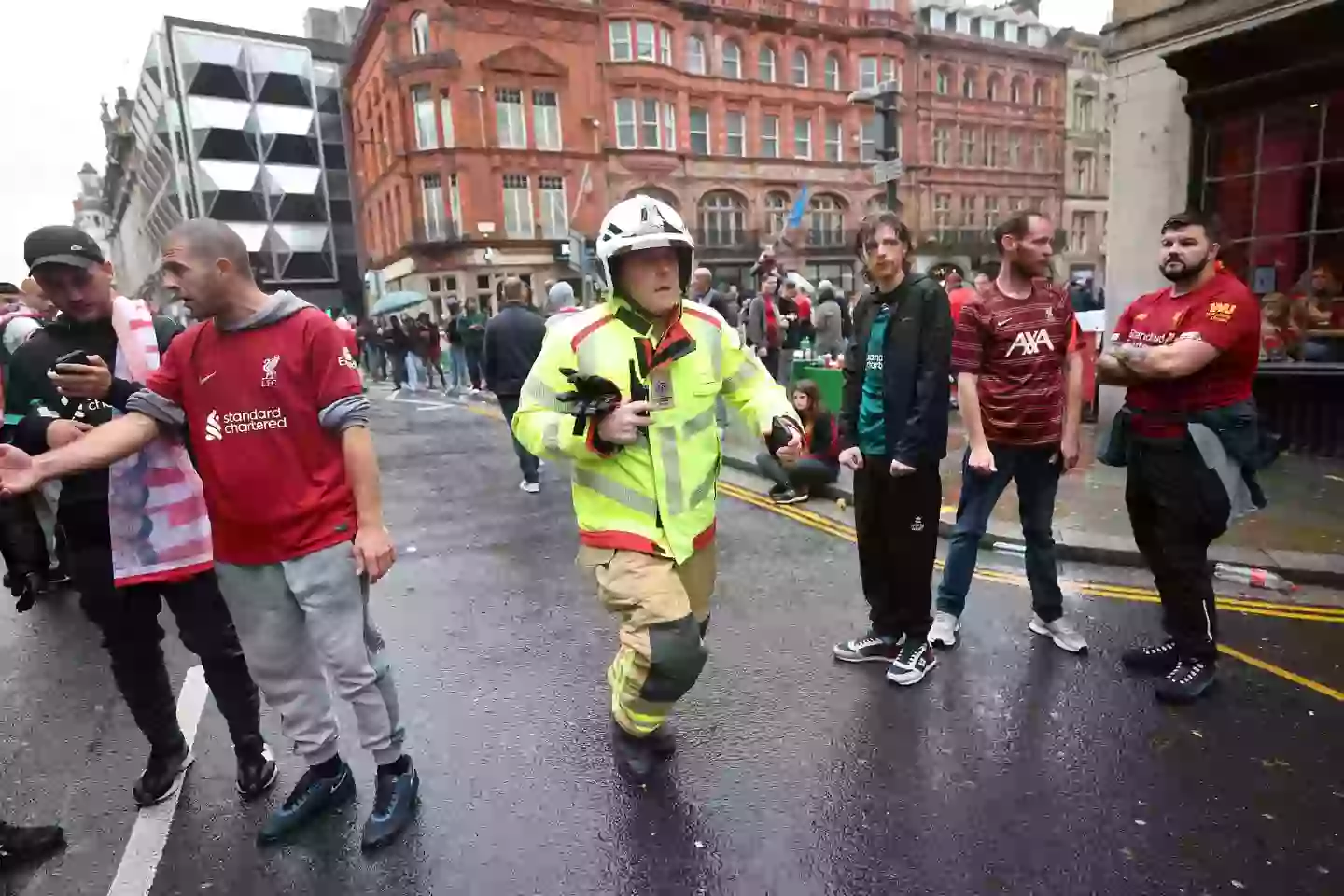 The incident took place at the trophy parade celebration following Liverpool's Premier League win (Getty Images)