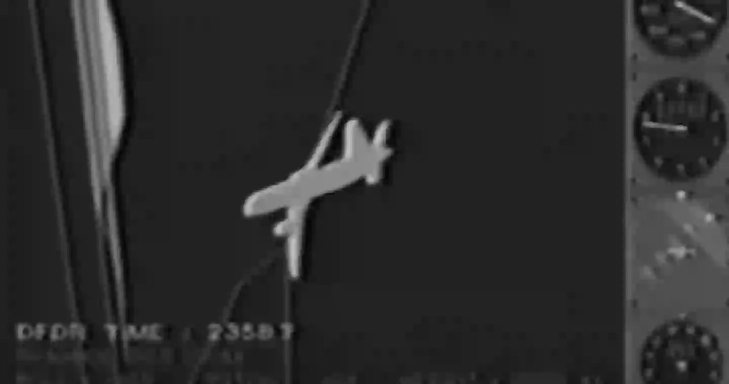 The final words from the pilot recorded him attempting to level the plane out of a dive. (Youtube/FatalBreakdown)