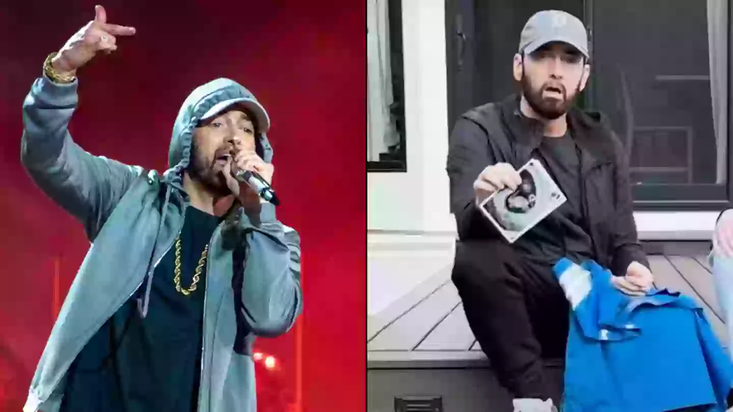 Eminem fans watch him cry 'for the first time' after being told he's becoming a grandad