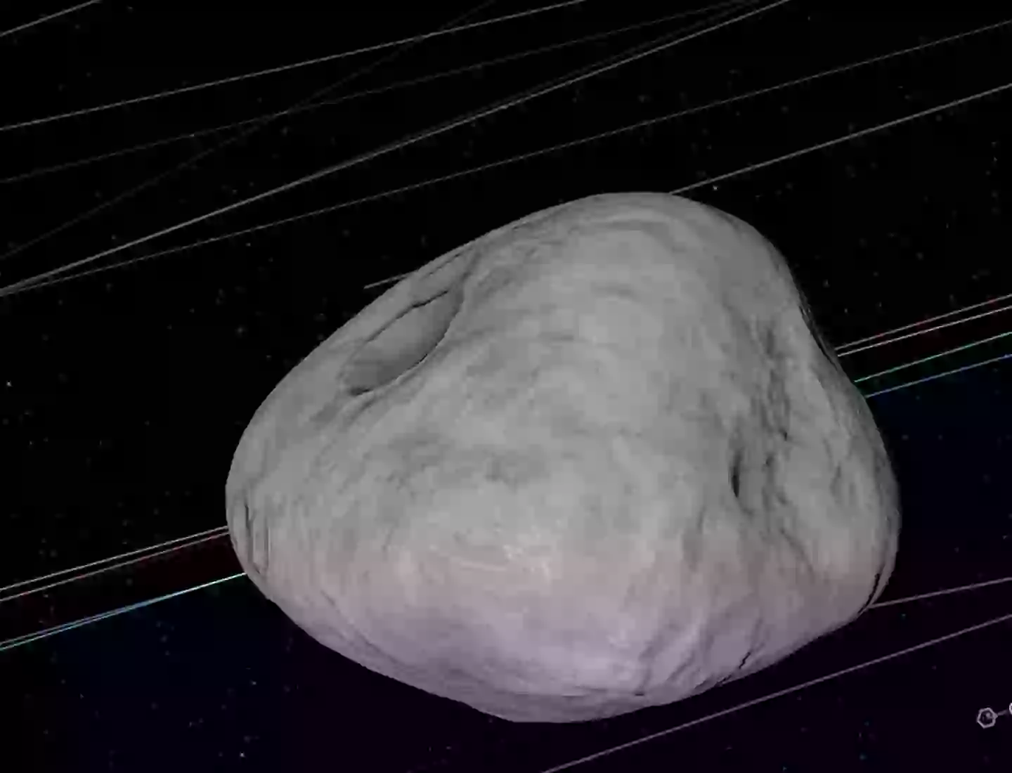 The asteroid is predicted to be around 40m to 100m wide (NASA/Eyes On)