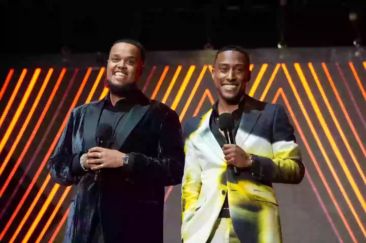 Chunkz and Yung Filly presented the 2022 MOBOs together (Joseph Okpako/WireImage)